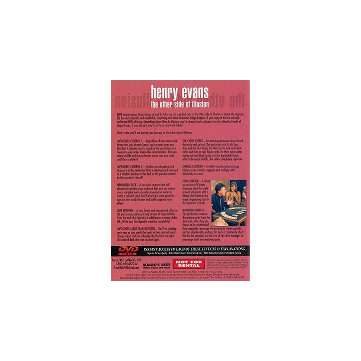The Other Side Of Illusion Volume 1 by Henry Evans - DVD