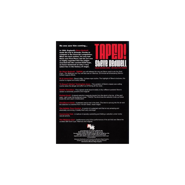 Taped! by Steve Bedwell - DVD