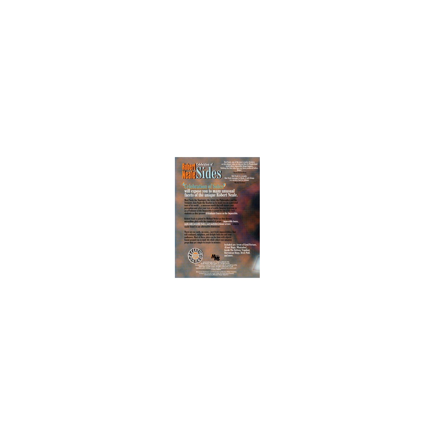 Celebration Of Sides by Robert Neale - DVD