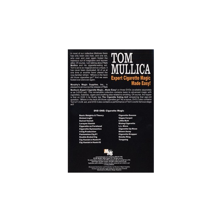 Expert Cigarette Magic Made Easy - Vol.1 by Tom Mullica - DVD