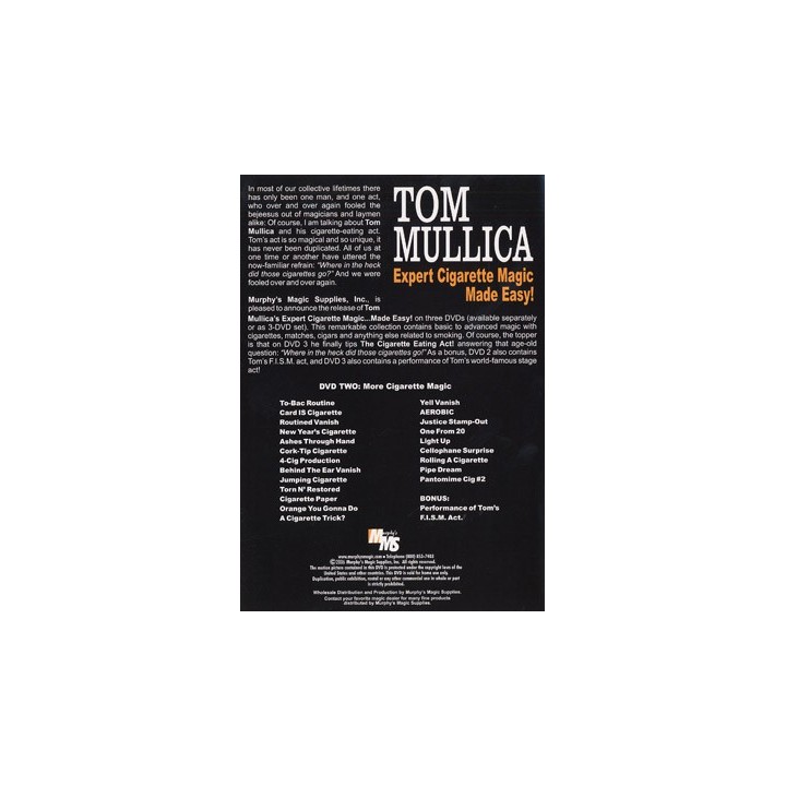 Expert Cigarette Magic Made Easy - Vol.2 by Tom Mullica - DVD
