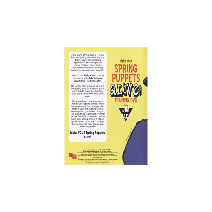 Make Your Spring Puppets Alive - Training DVD by Jim Pace - DVD