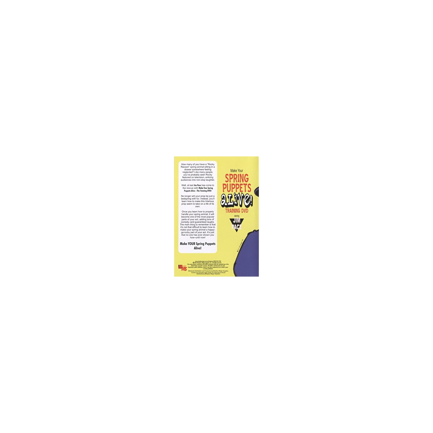 Make Your Spring Puppets Alive - Training DVD by Jim Pace - DVD