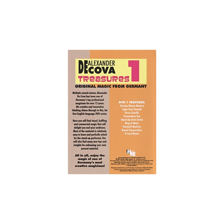 Treasures Vol 1 by Alexander DeCova - DVD