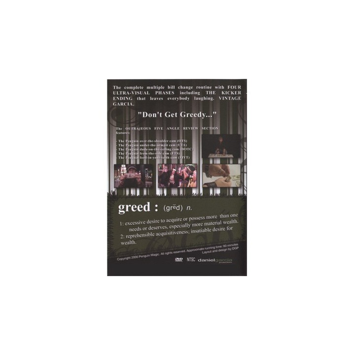 Greed by Daniel Garcia - DVD
