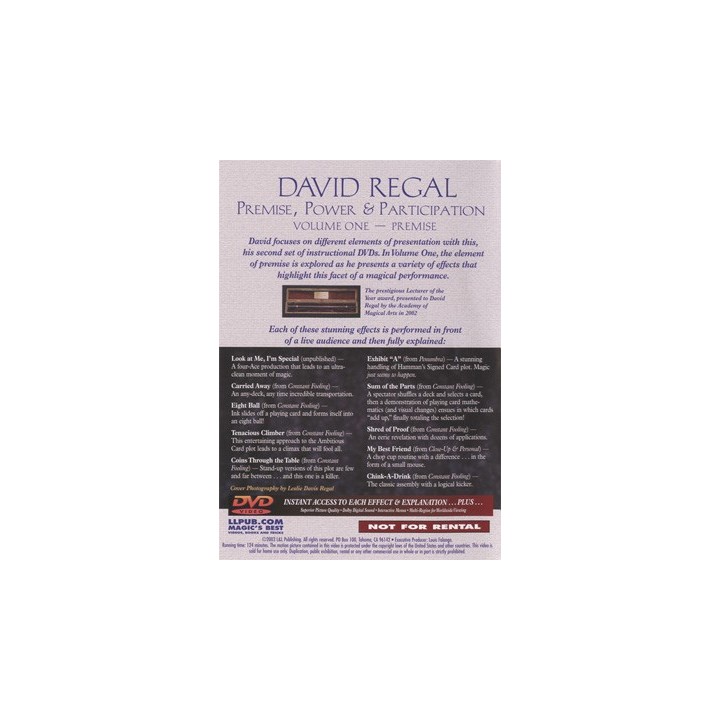 Premise Power & Participation Vol. 1 by David Regal and L & L Publishing - DVD