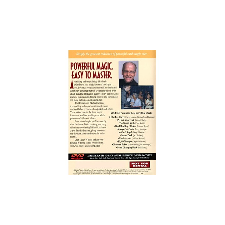 Easy to Master Card Miracles Volume 7 by Michael Ammar - DVD