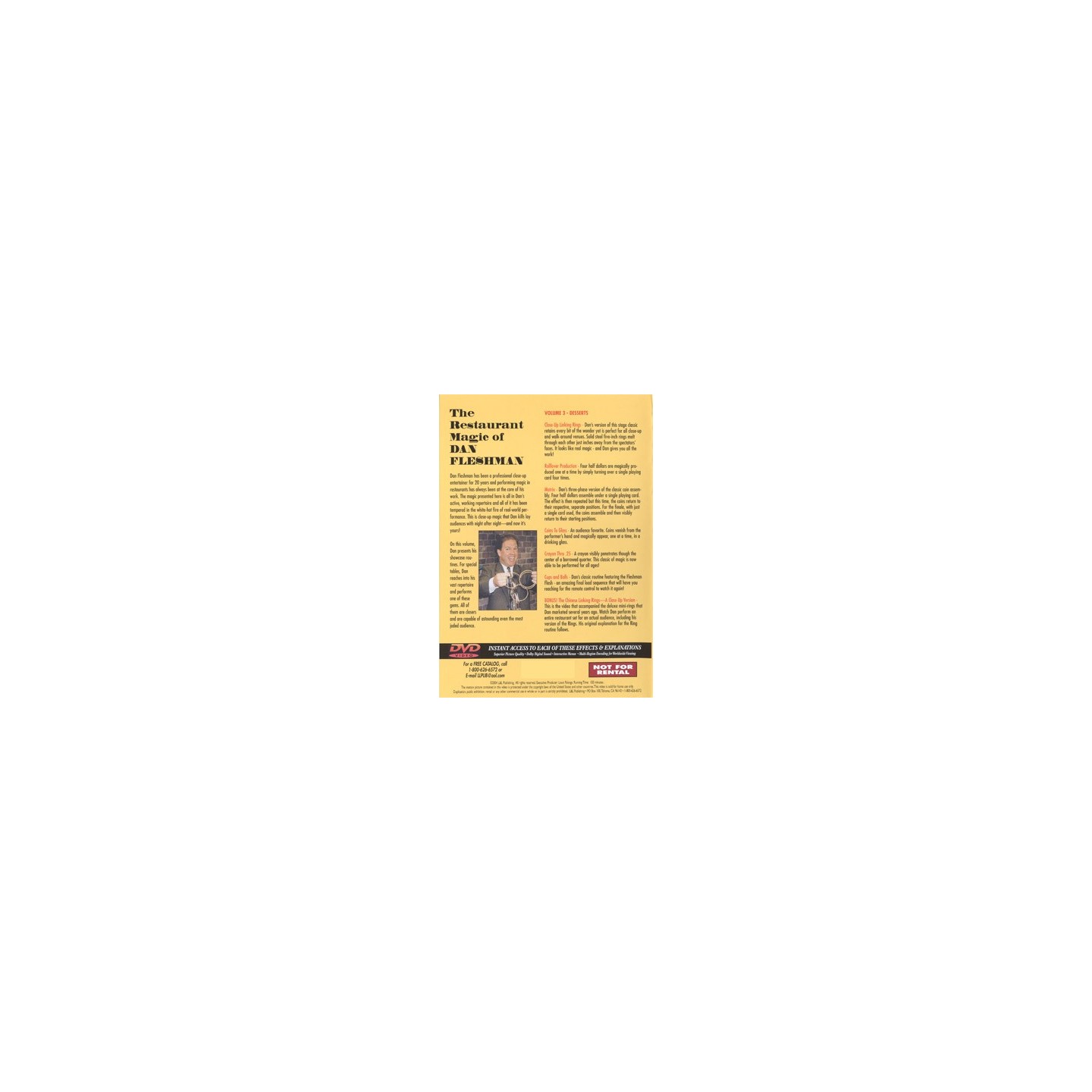 Restaurant Magic Volume 3 by Dan Fleshman - DVD