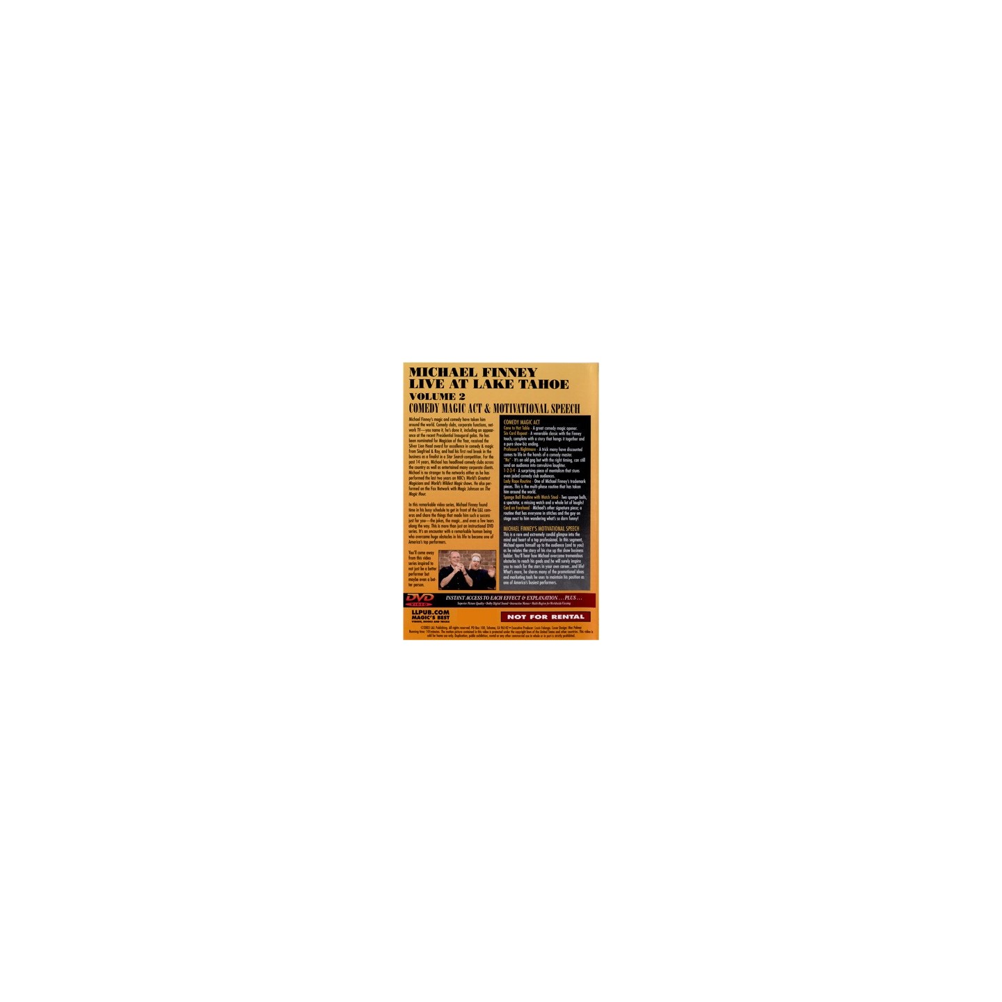 Finney Live at Lake Tahoe Volume 2 by L & L Publishing - DVD