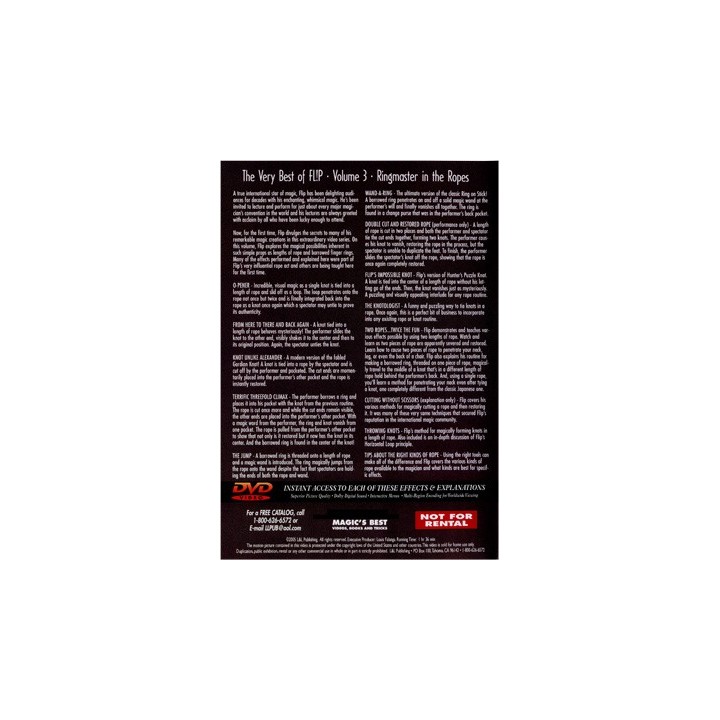 Very Best of Flip Vol 3 (Flip-Ringmaster in the Ropes) by L & L Publishing - DVD