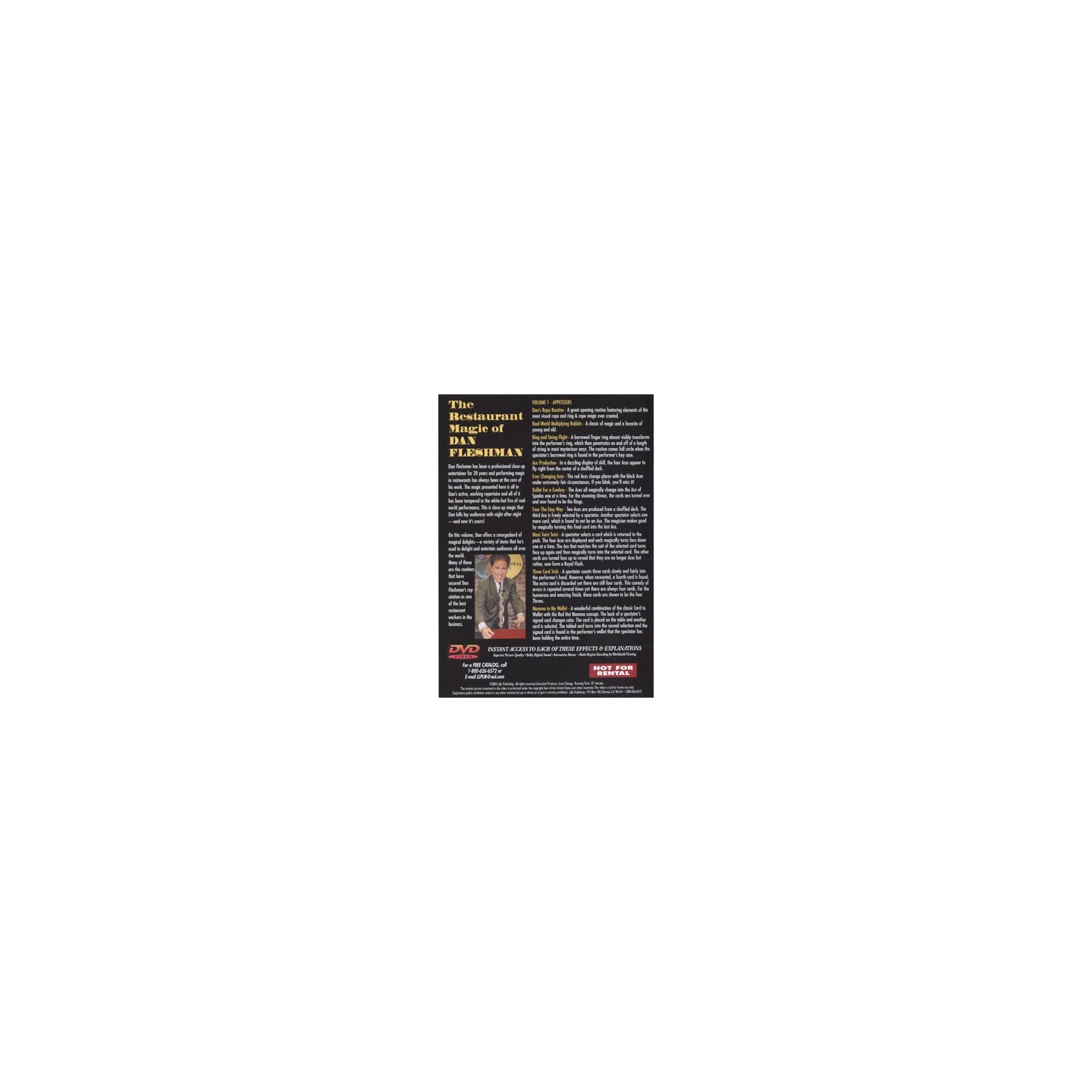 Restaurant Magic Volume 1 by Dan Fleshman - DVD