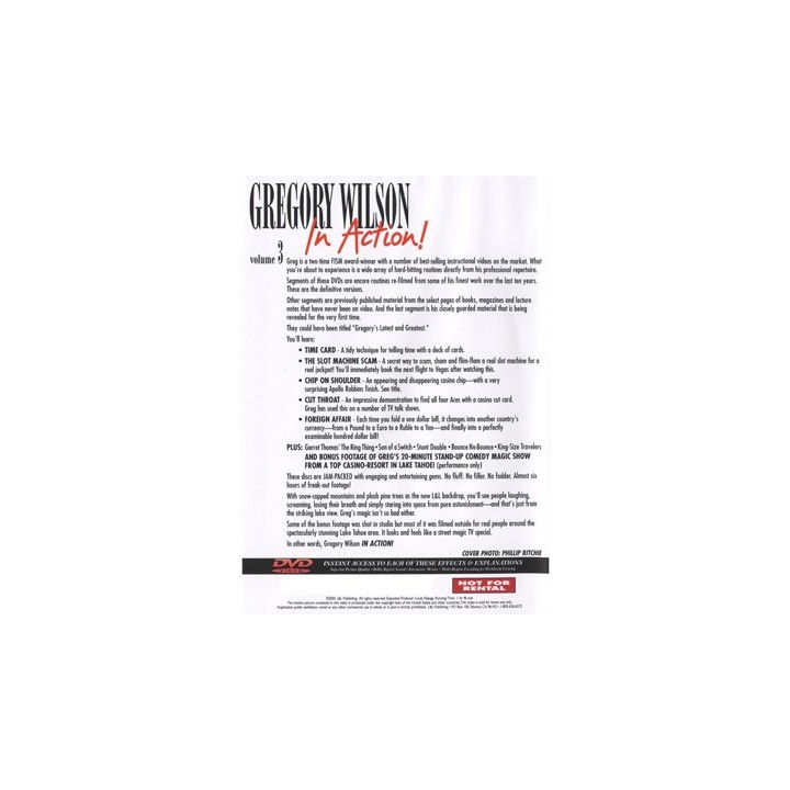 In Action Volume 3 by Gregory Wilson - DVD