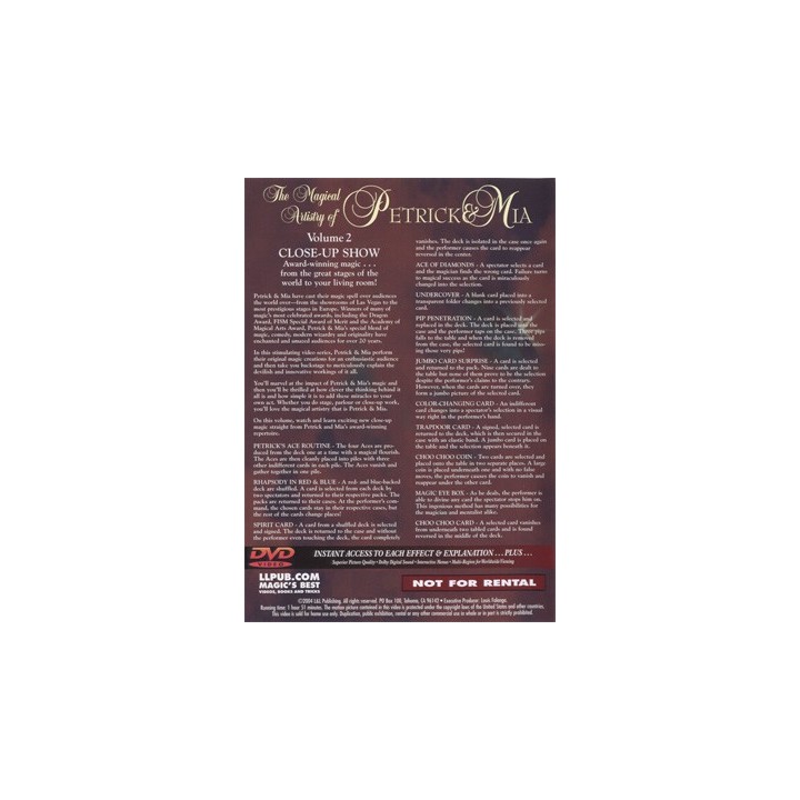 Magical Artistry of Petrick and Mia Vol. 2 by L&L Publishing - DVD