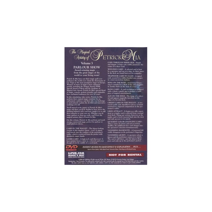 Magical Artistry of Petrick and Mia Vol. 3 by L & L Publishing - DVD