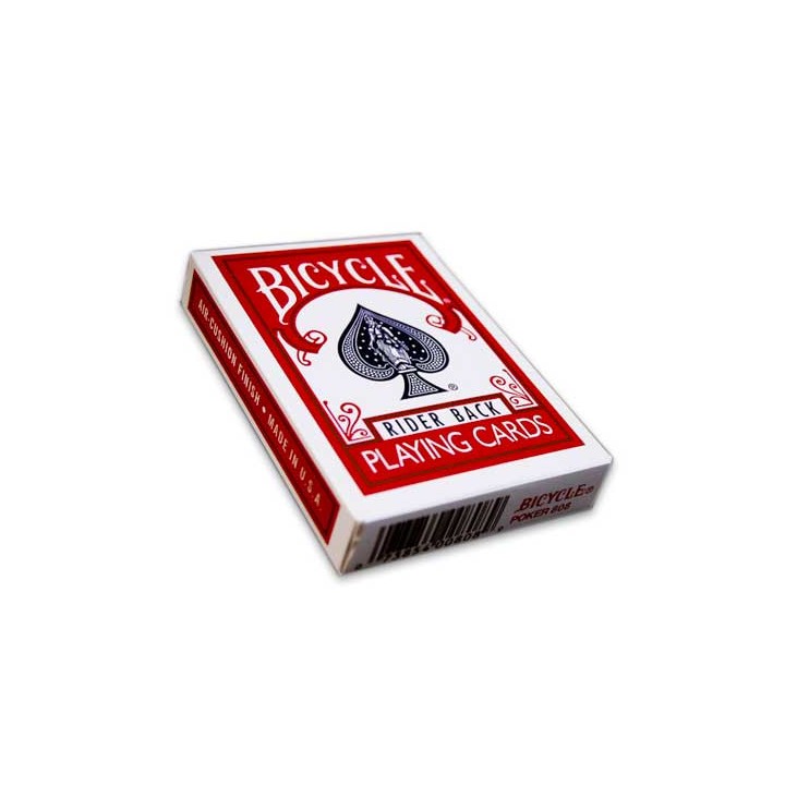 BICYCLE POKER SIZE - RIDER BACK RED