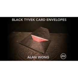 Black Tyvek Card Envelopes (10 pk) by Alan Wong