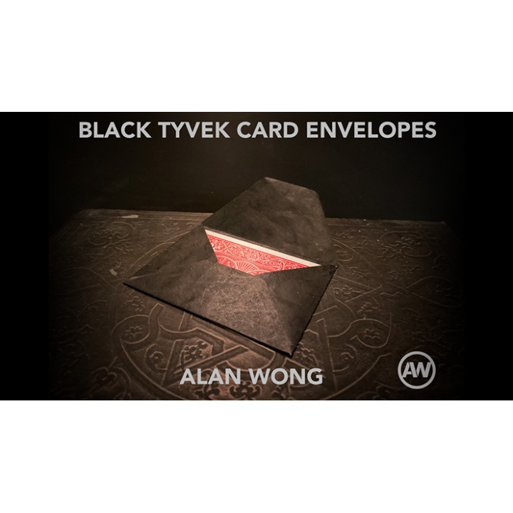 Black Tyvek Card Envelopes (10 pk) by Alan Wong