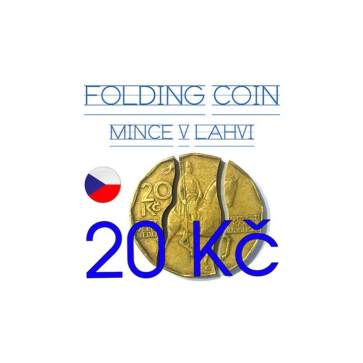 SKLÁDACÍ MINCE 20 Kč - MINCE V LÁHVI