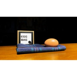 EGG BAG BLUE PLAID by Bacon Magic