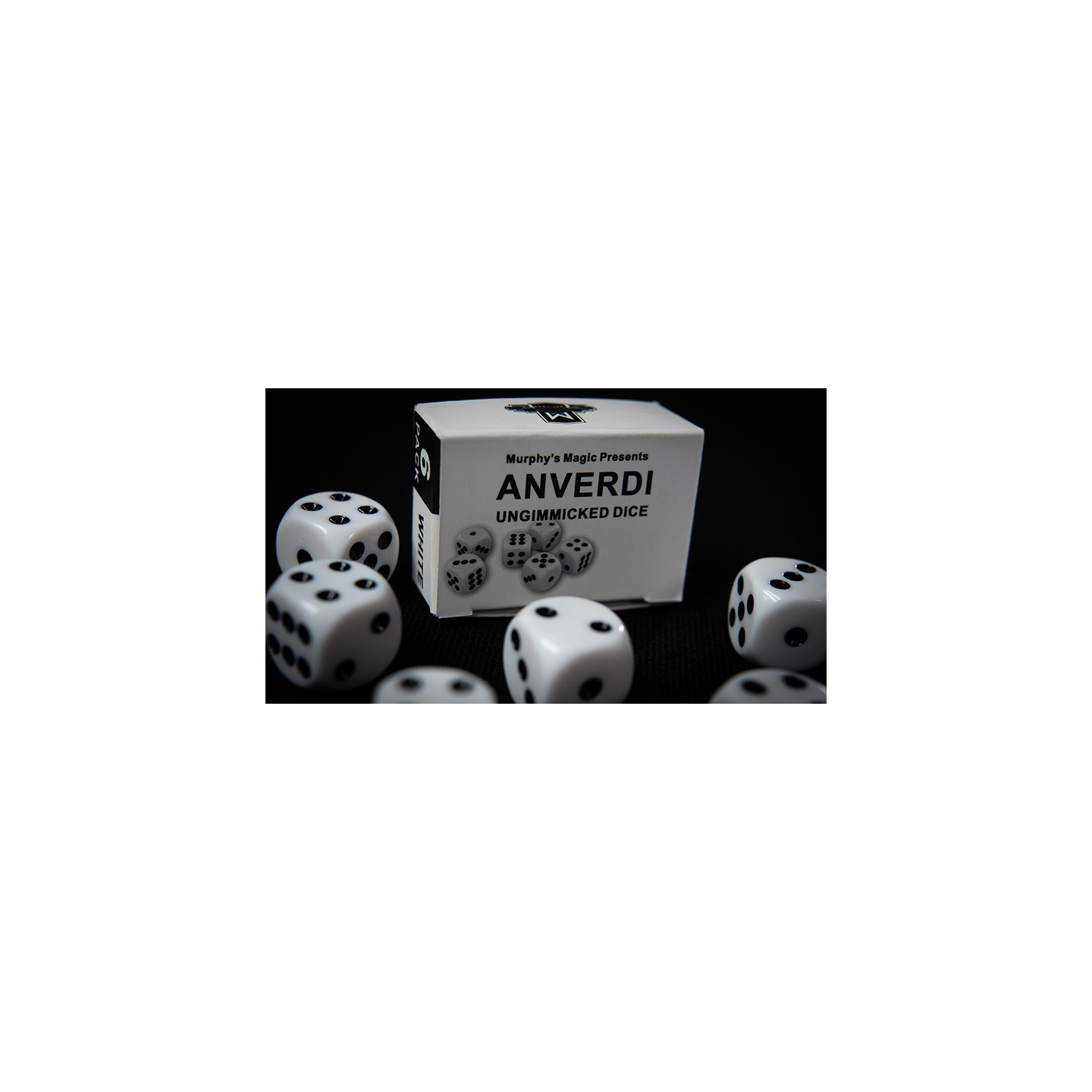 NON GIMMICKED DICE 6 PACK/WHITE by Tony Anverdi
