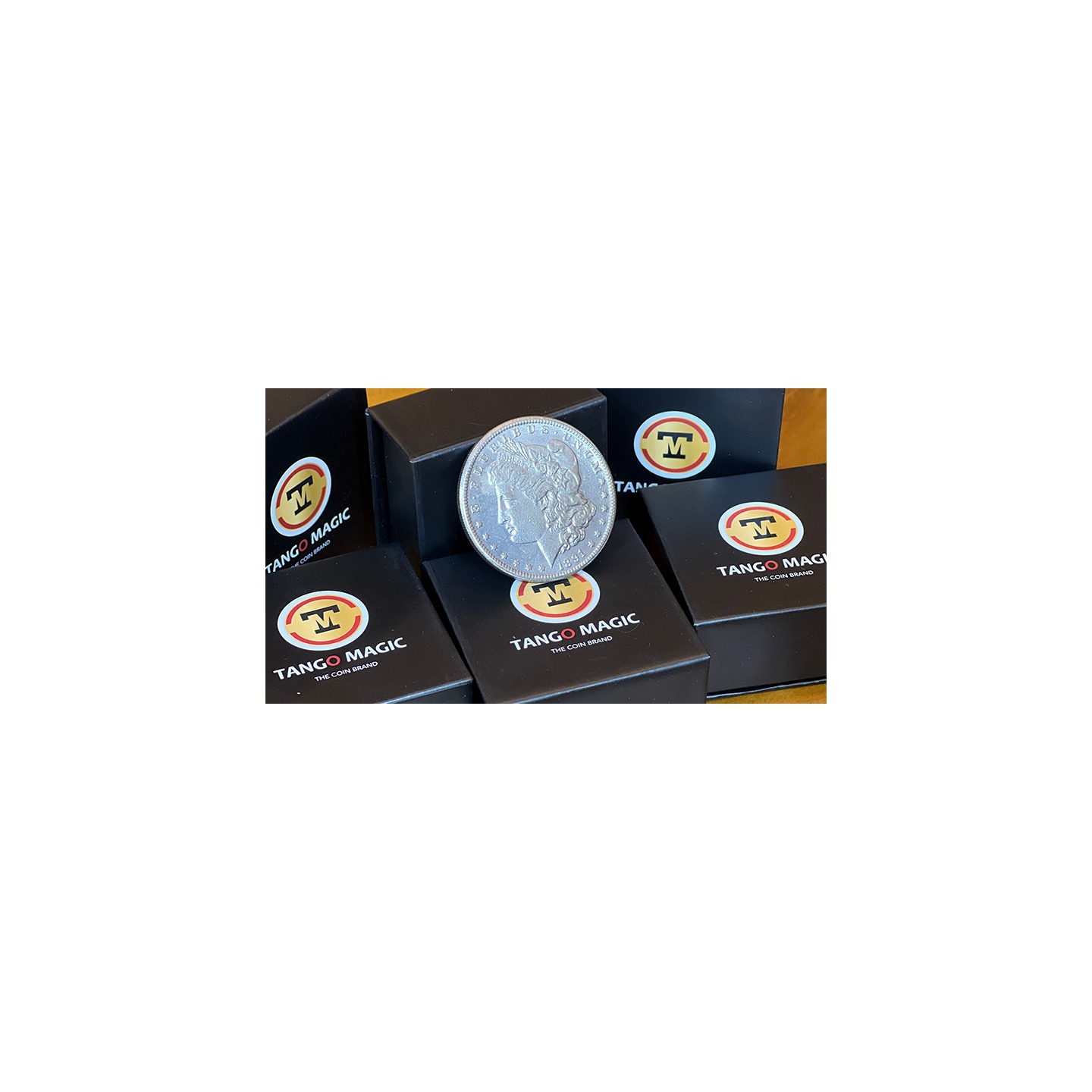 Replica Morgan Magnetic Coin (Gimmicks and Online Instructions) by Tango Magic