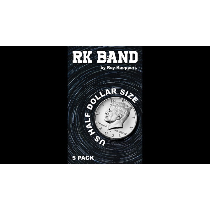 RK Bands Half Dollar Size For Flipper coins (5 per package)