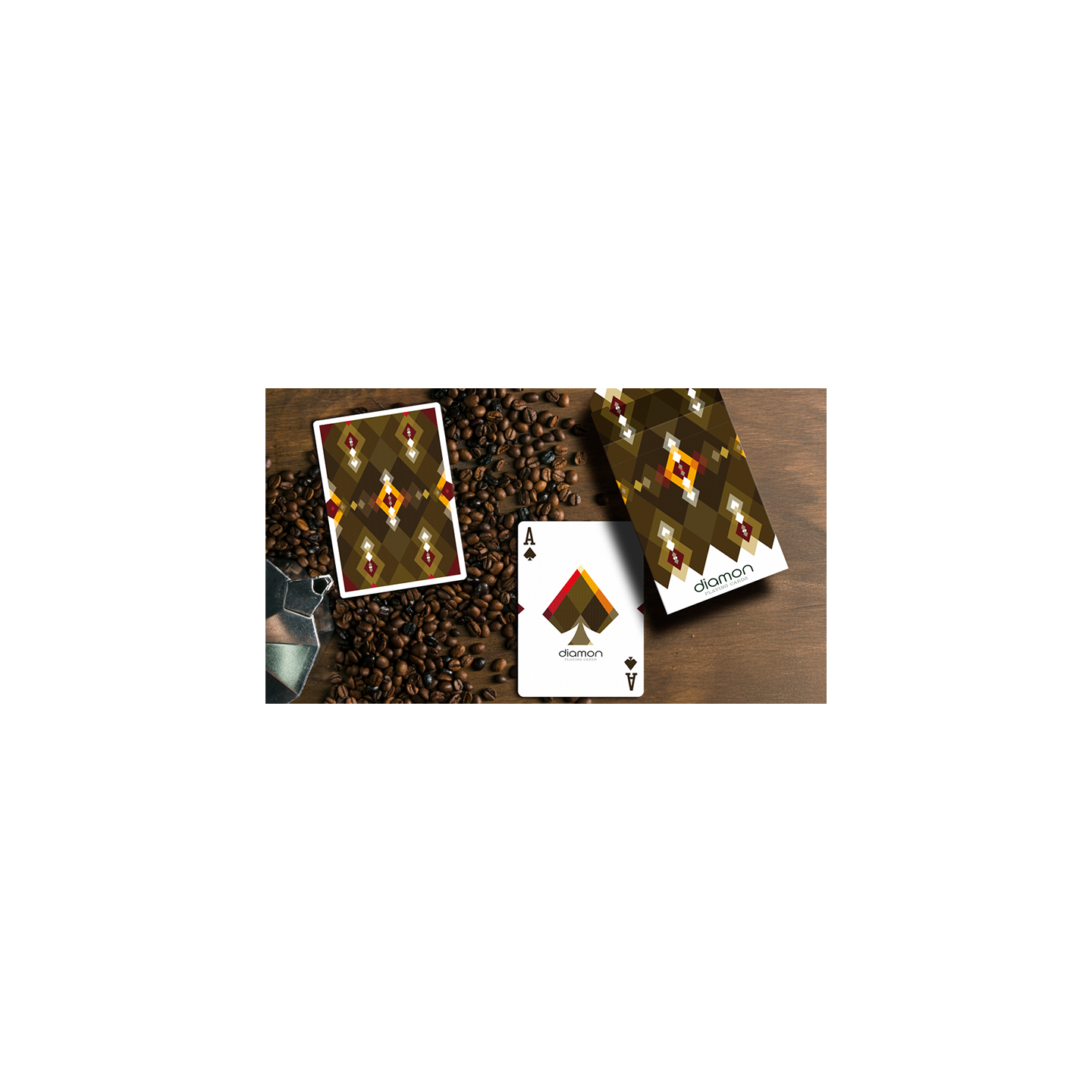 Diamon Playing Cards N° 27 Dark Roast by Dutch Card House Company