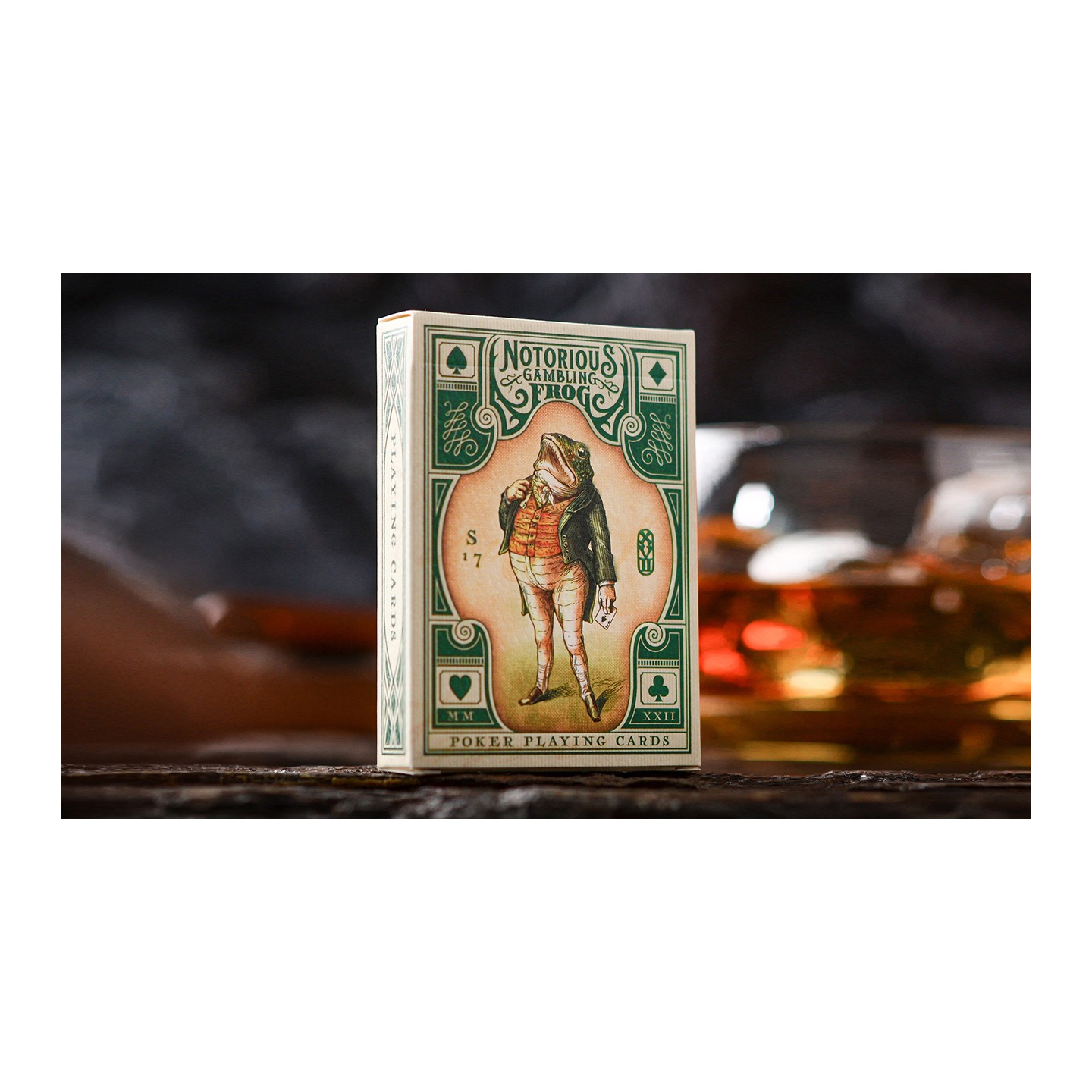 Notorious Gambling Frog (Green) Playing Cards by Stockholm17