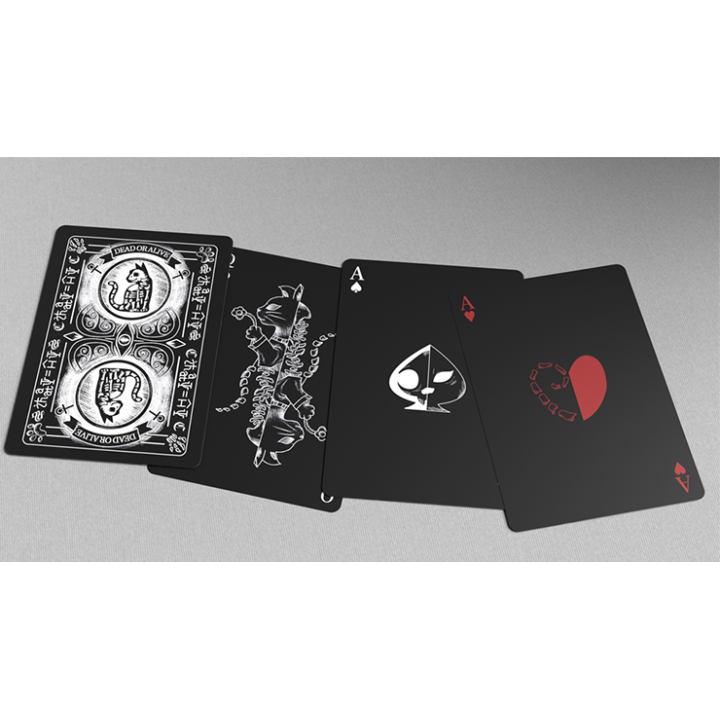 Schrodinger's Cat: Dead Black Edition Playing Cards