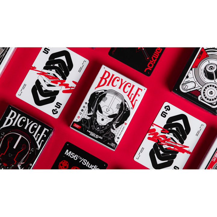 Bicycle Machine56 R-TYPE/3 White Playing Cards by RunIt Decks