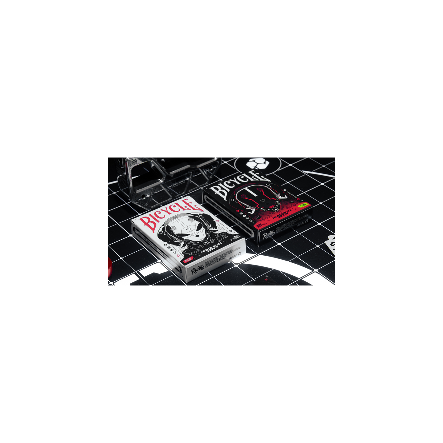 Bicycle Machine56 R-TYPE/3 White Playing Cards by RunIt Decks