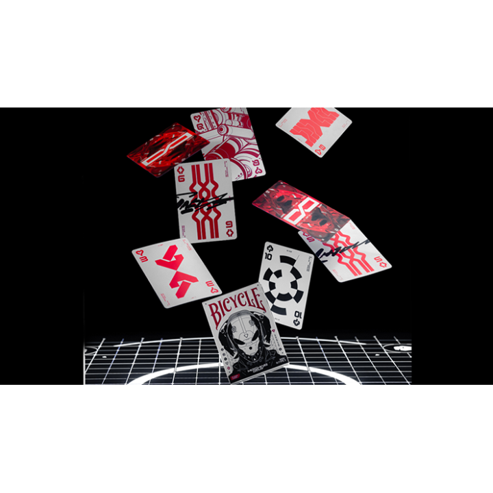 Bicycle Machine56 R-TYPE/3 White Playing Cards by RunIt Decks
