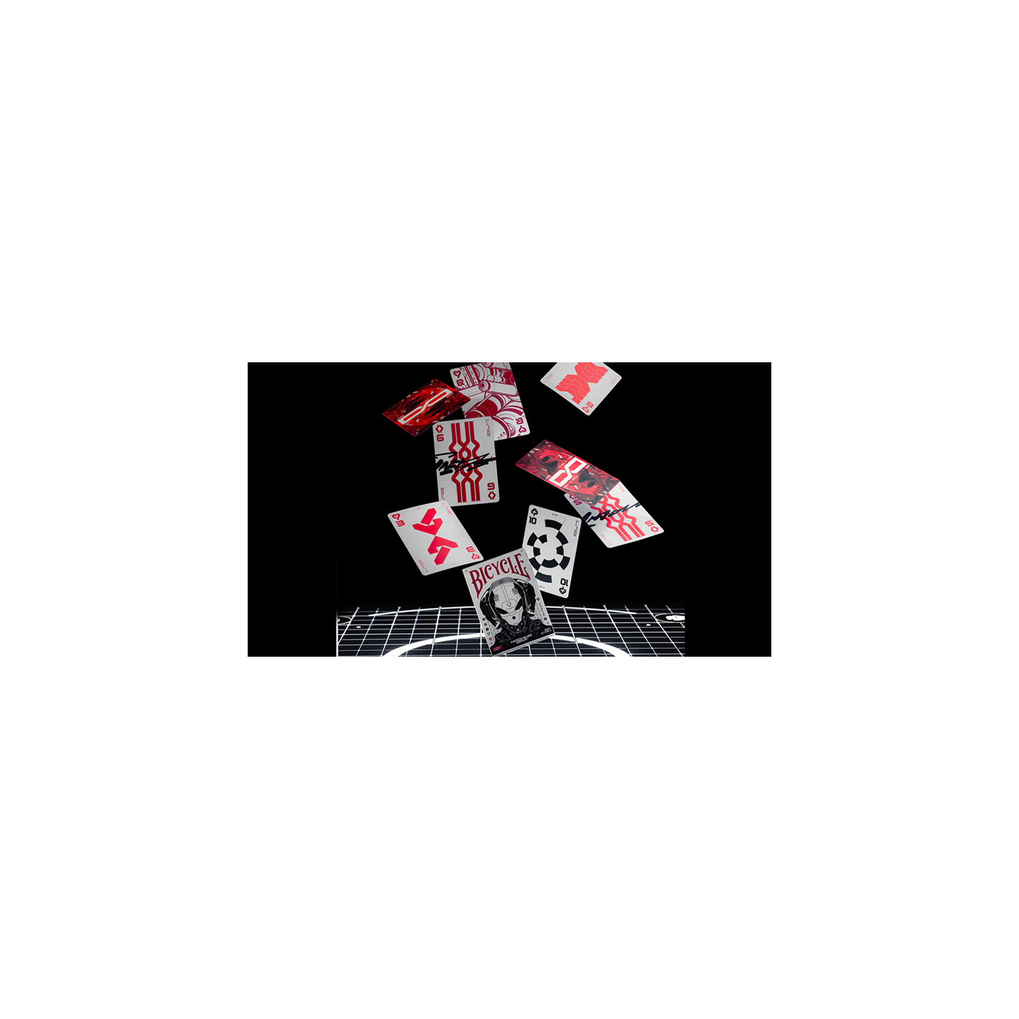 Bicycle Machine56 R-TYPE/3 White Playing Cards by RunIt Decks