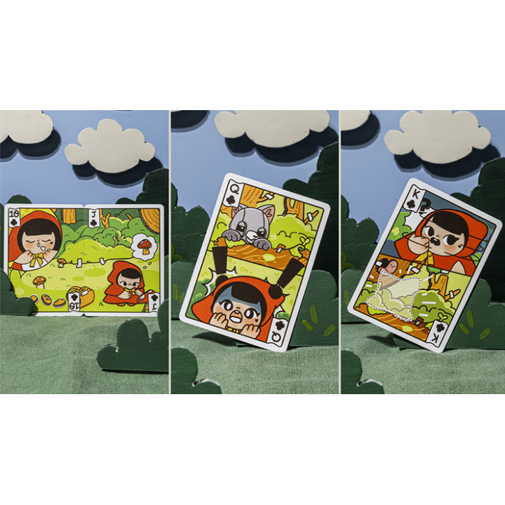 Bicycle Paper Royals Red Riding Hood Playing Cards by RunIt Decks