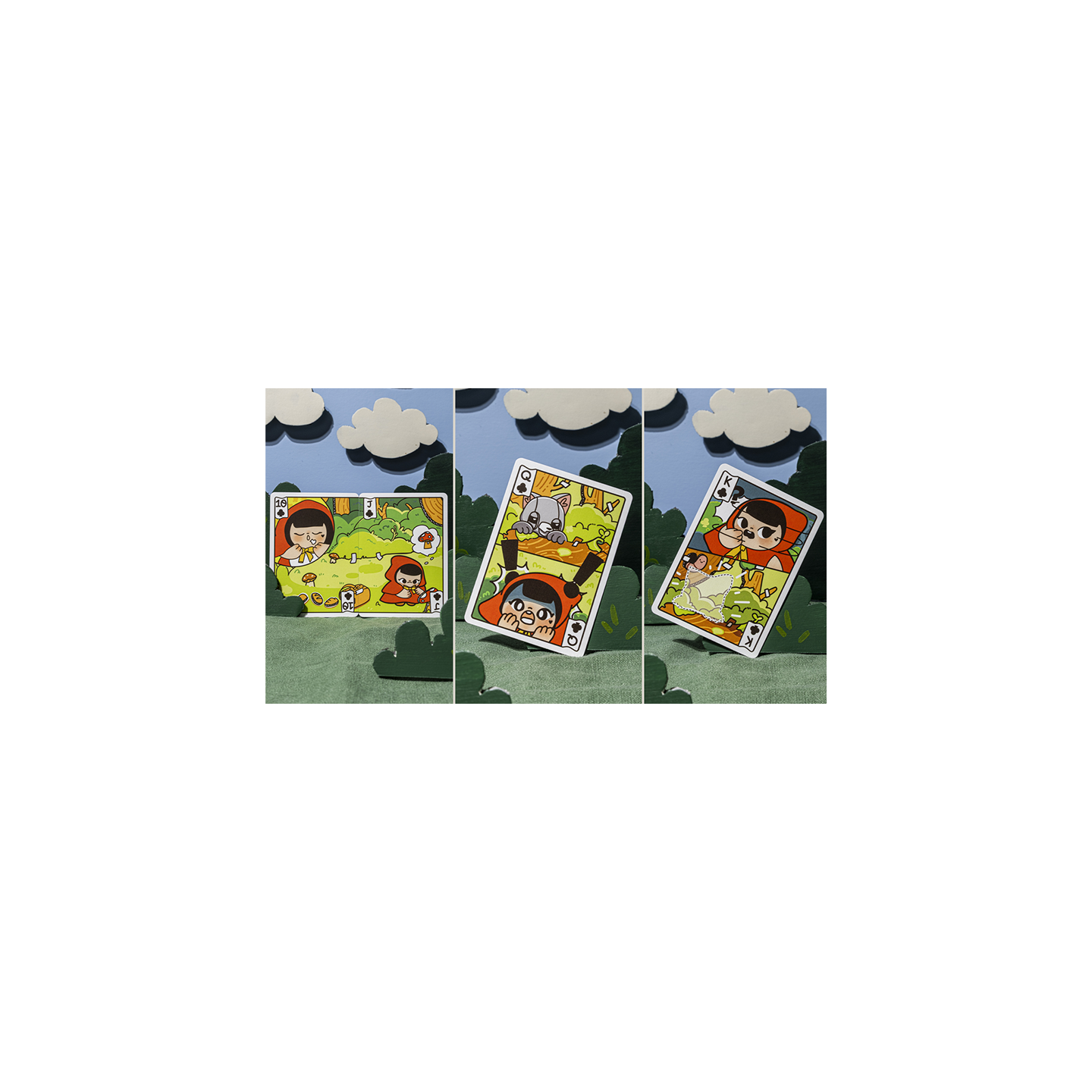 Bicycle Paper Royals Red Riding Hood Playing Cards by RunIt Decks