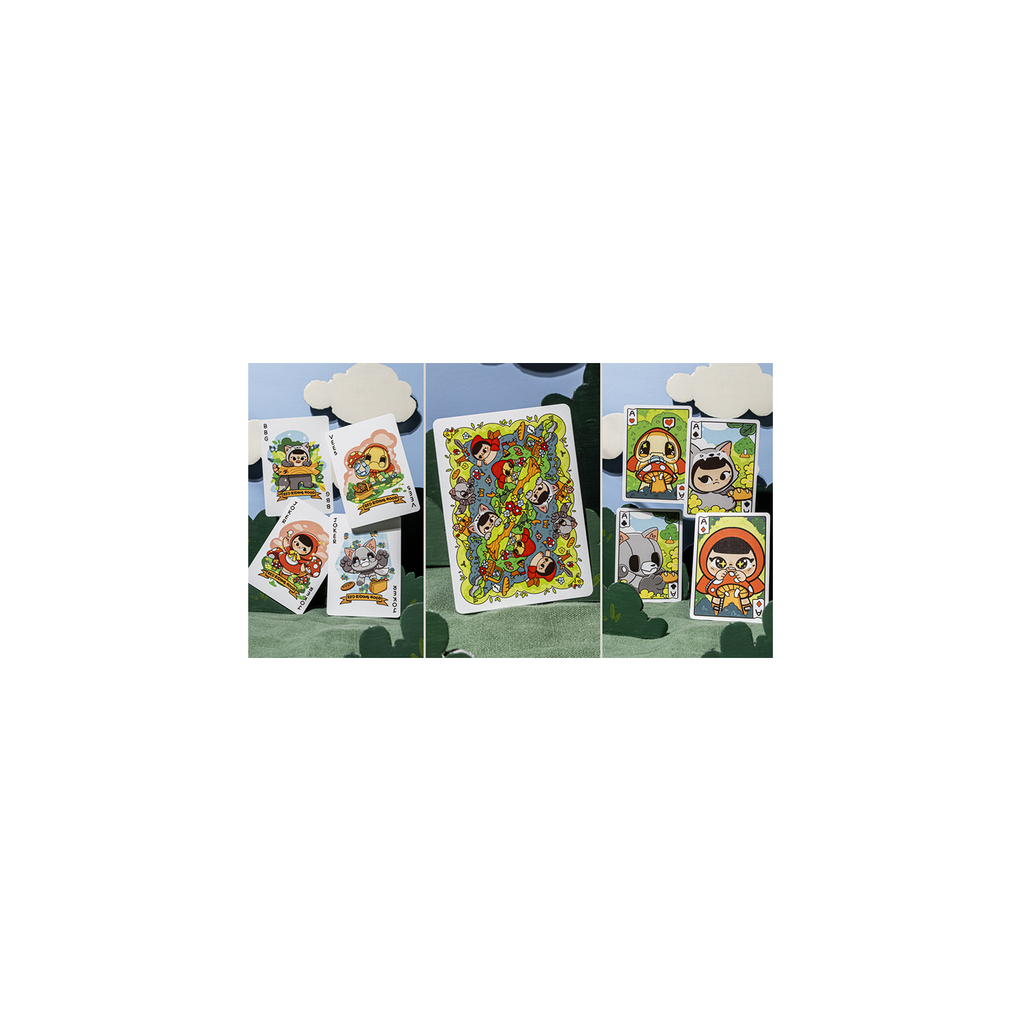 Bicycle Paper Royals Red Riding Hood Playing Cards by RunIt Decks