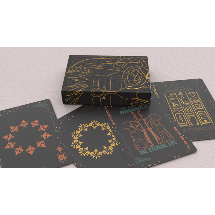 Frankenstein Series Egypt Edition (Gilded) Playing Cards
