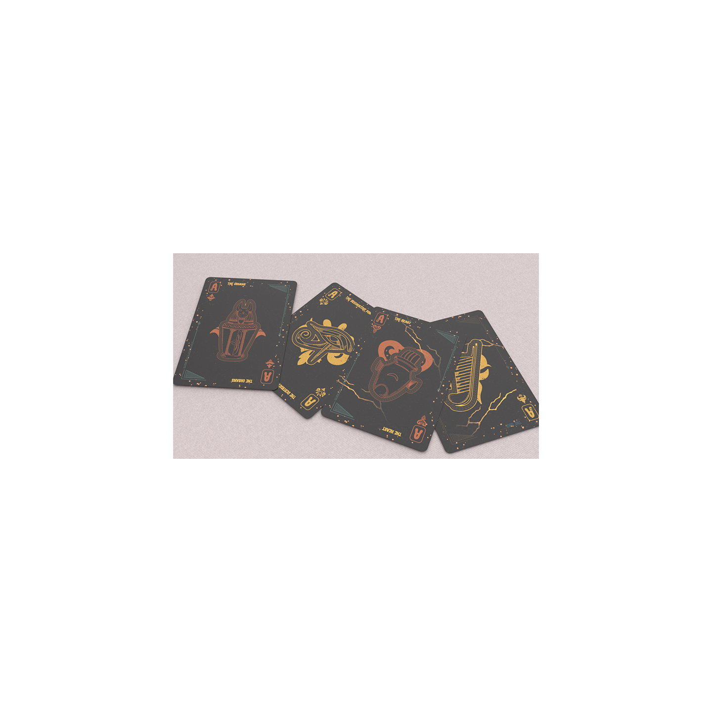 Frankenstein Series Egypt Edition (Gilded) Playing Cards