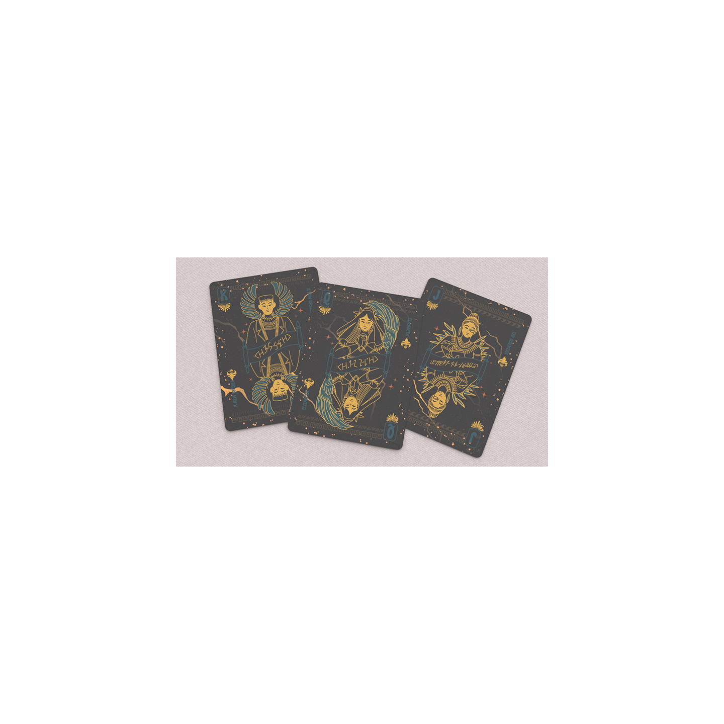 Frankenstein Series Egypt Edition (Gilded) Playing Cards