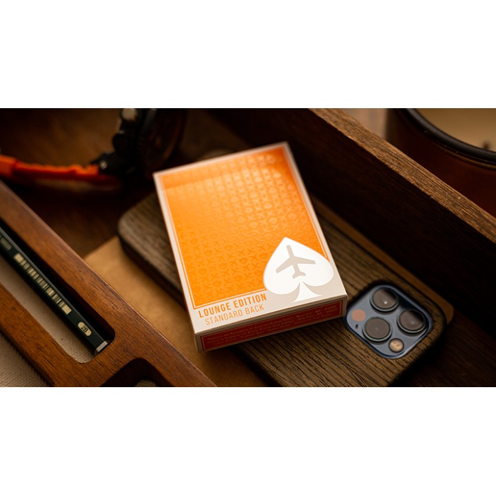 Lounge Edition in Hangar (Orange) by Jetsetter Playing Cards