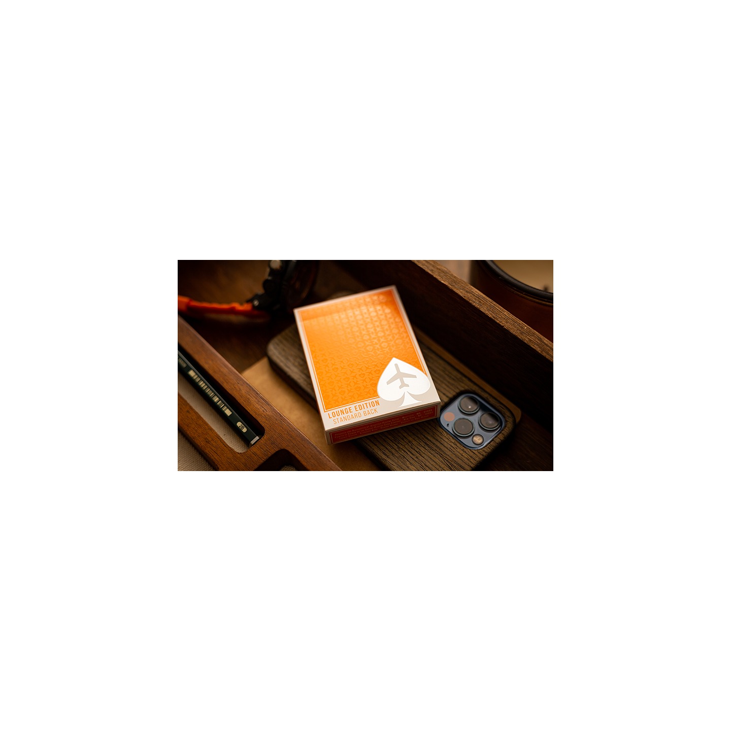 Lounge Edition in Hangar (Orange) by Jetsetter Playing Cards