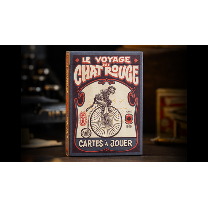 Le Voyage Du Chat Rouge Playing Cards by Stockholm17