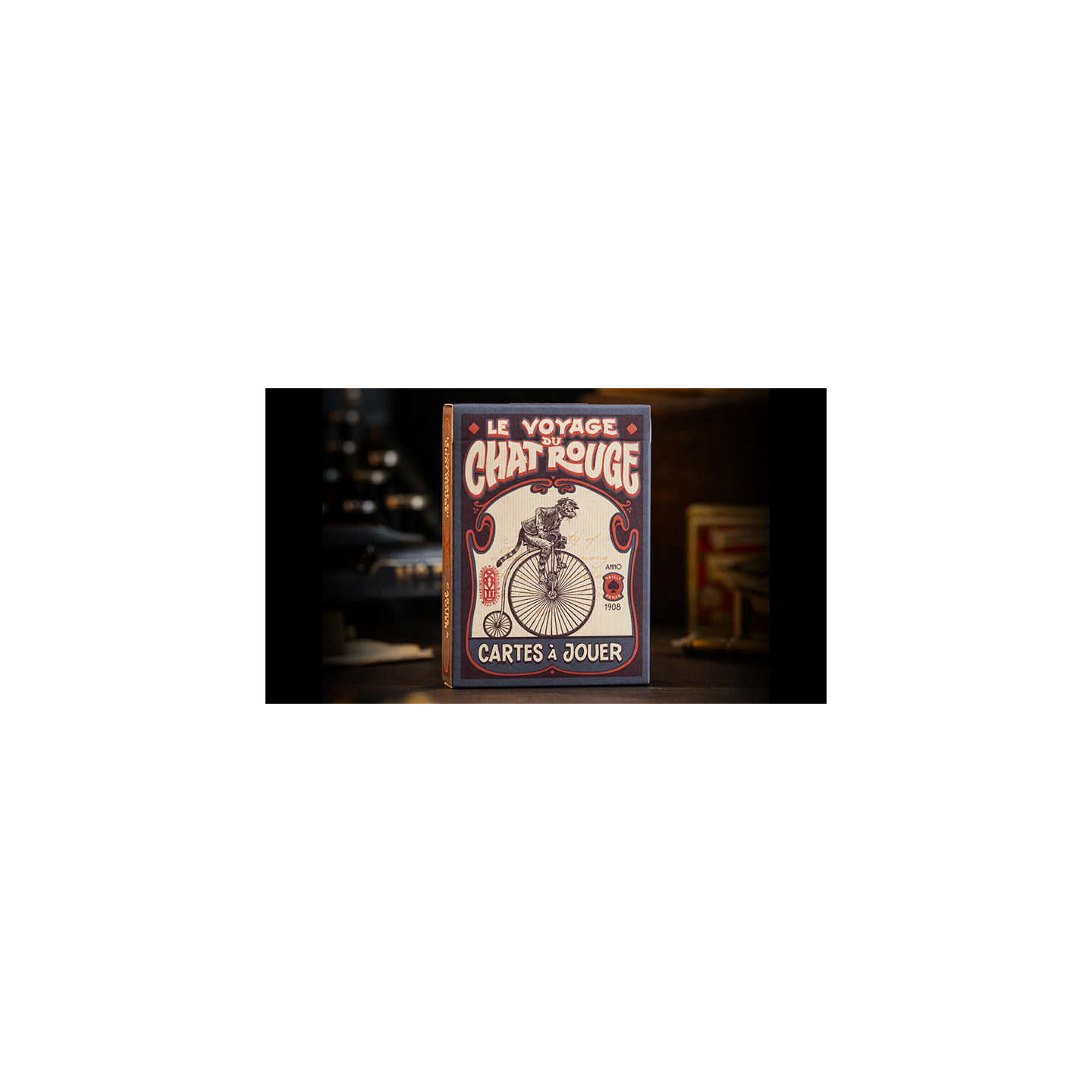 Le Voyage Du Chat Rouge Playing Cards by Stockholm17
