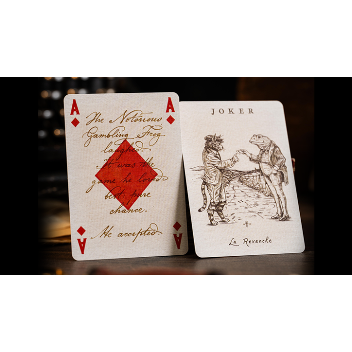 Le Voyage Du Chat Rouge Playing Cards by Stockholm17