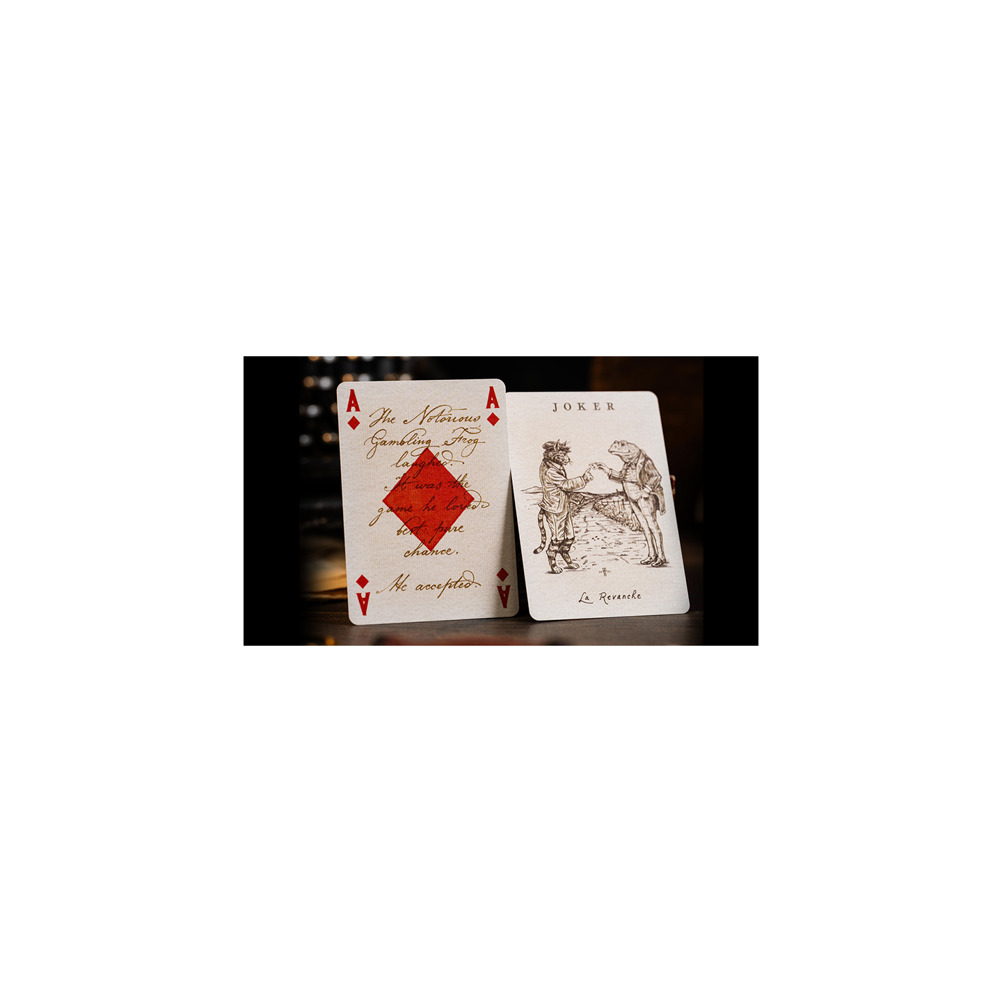 Le Voyage Du Chat Rouge Playing Cards by Stockholm17