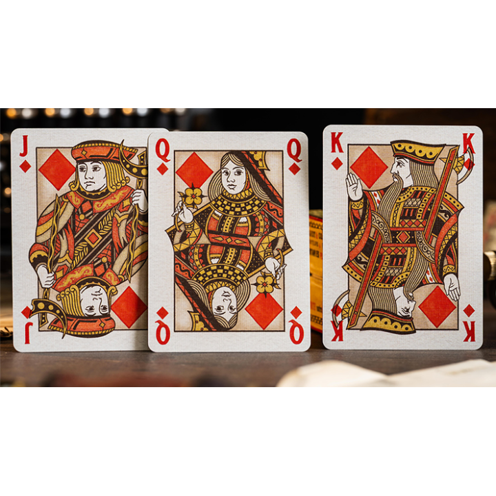 Le Voyage Du Chat Rouge Playing Cards by Stockholm17