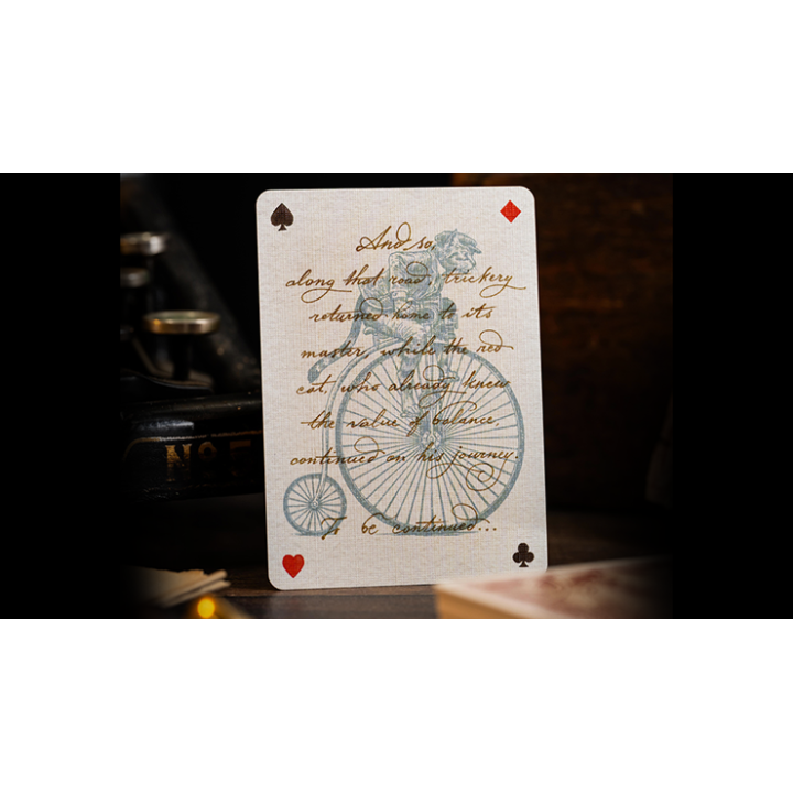 Le Voyage Du Chat Rouge Playing Cards by Stockholm17