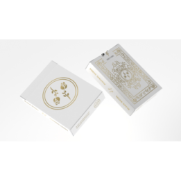 Black Roses White Gold Foil Playing Cards