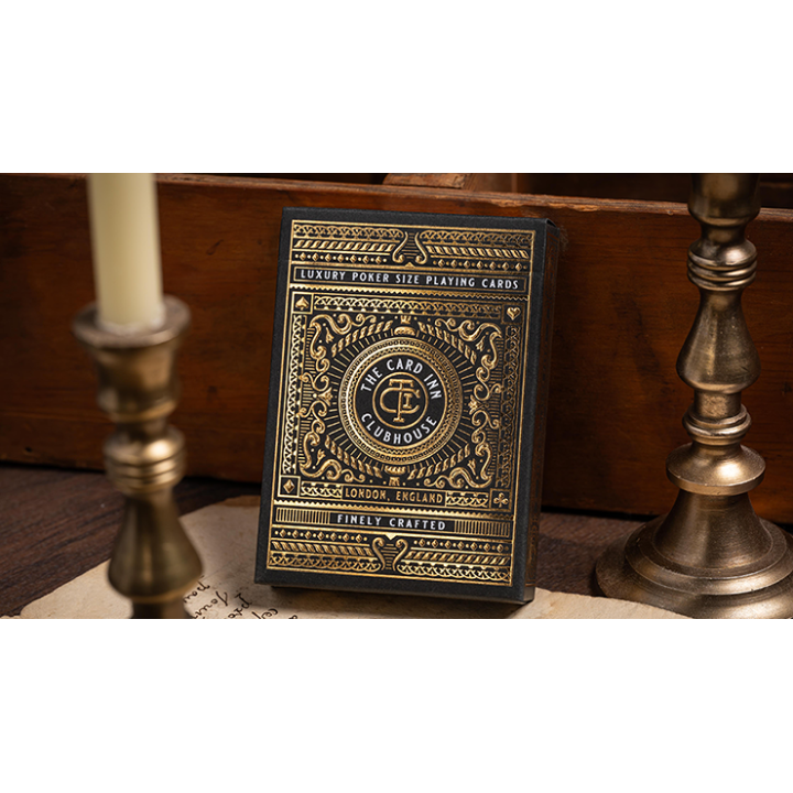 TCI Clubhouse (Black) Playing Cards