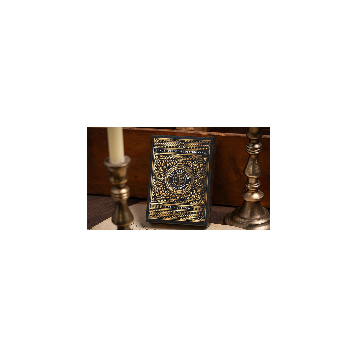 TCI Clubhouse (Black) Playing Cards